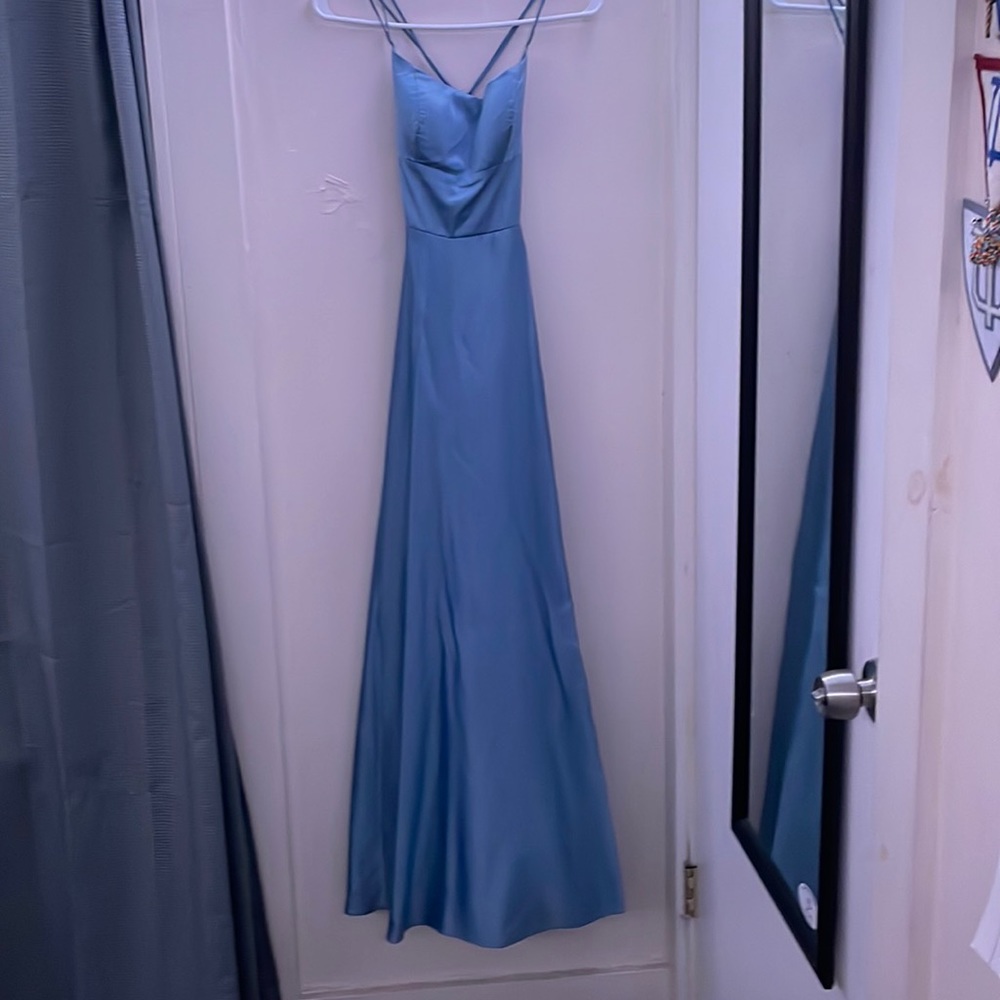 Light blue prom dress